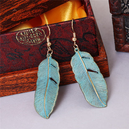 Vintage Alloy Hanging Earrings