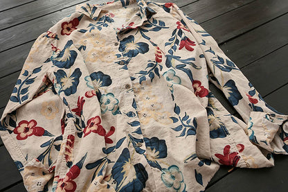 Loose Artistic Floral Shirt
