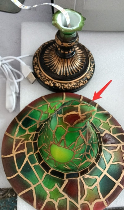 Witch Hat Glass Lamp