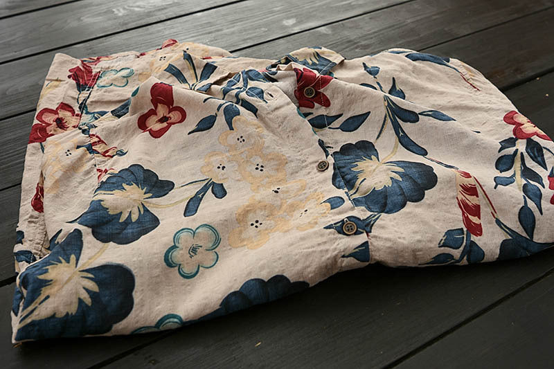 Loose Artistic Floral Shirt