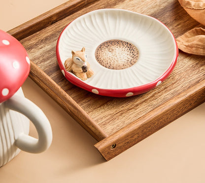 Mushroom Ceramic Tea Kettle Coffee Set