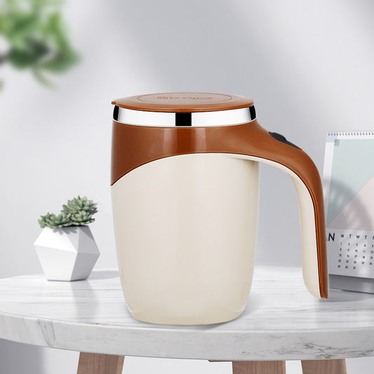 Magnetized Self-Stirring Cup