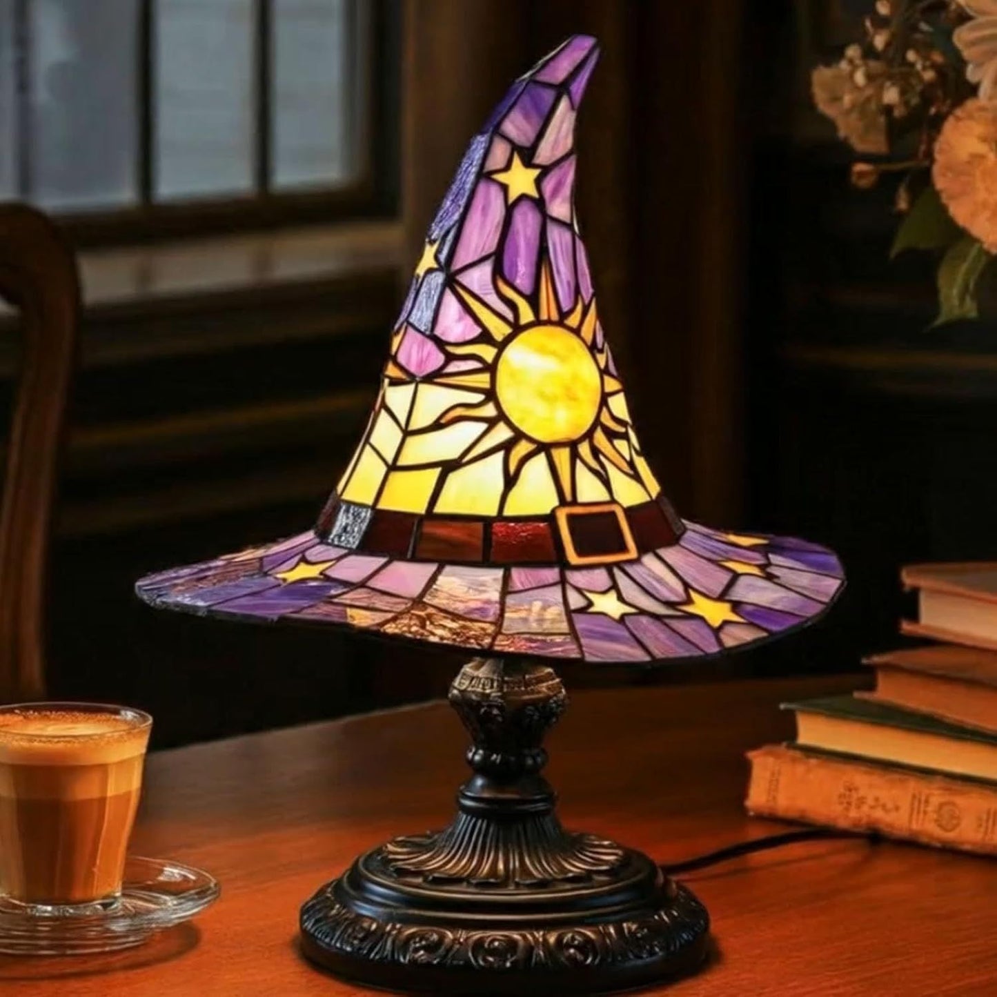 Witch Hat Glass Lamp