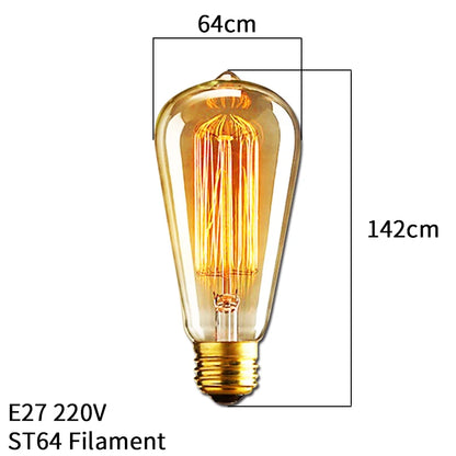 Edison Retro Lamp Incandescent light Bulb E27 220V/110V 40W 💡