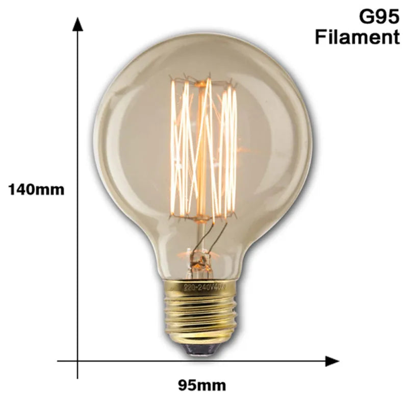 Edison Retro Lamp Incandescent light Bulb E27 220V/110V 40W 💡