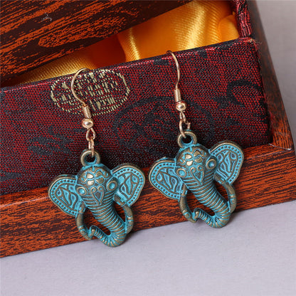 Vintage Alloy Hanging Earrings