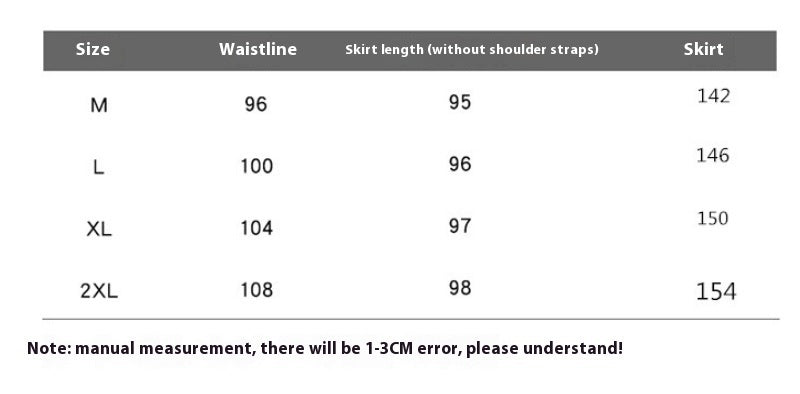 Artistic Style Floral Denim Suspender Skirt