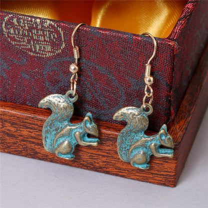 Vintage Alloy Hanging Earrings