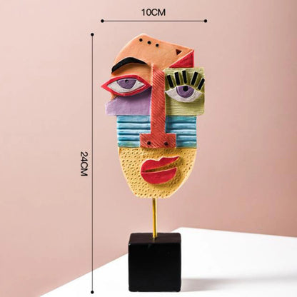Abstract Face Art Sculptures