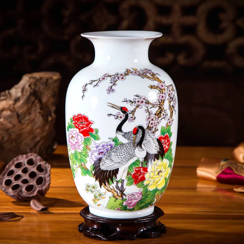Handcrafted Chinese Style Ceramic Vases