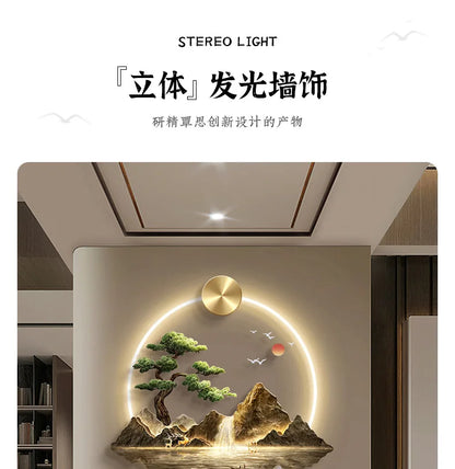 Luxury Serene Landscape LED Wall Fixture