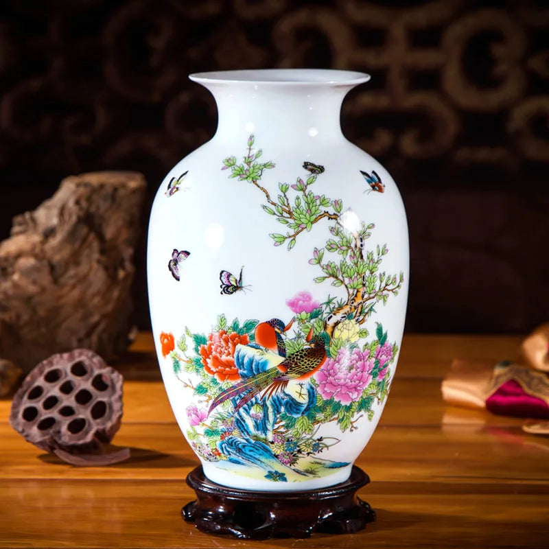 Handcrafted Chinese Style Ceramic Vases