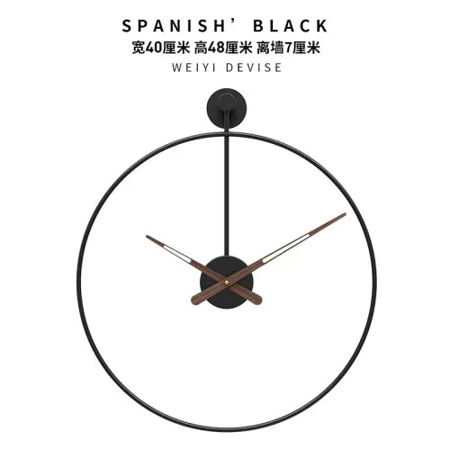 Silent Wall Clock with Quartz Movement