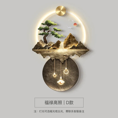 Luxury Serene Landscape LED Wall Fixture