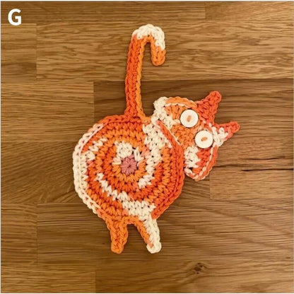 Cat Butt Cloth Coaster 😹