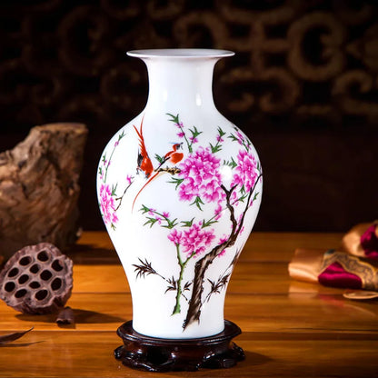 Handcrafted Chinese Style Ceramic Vases