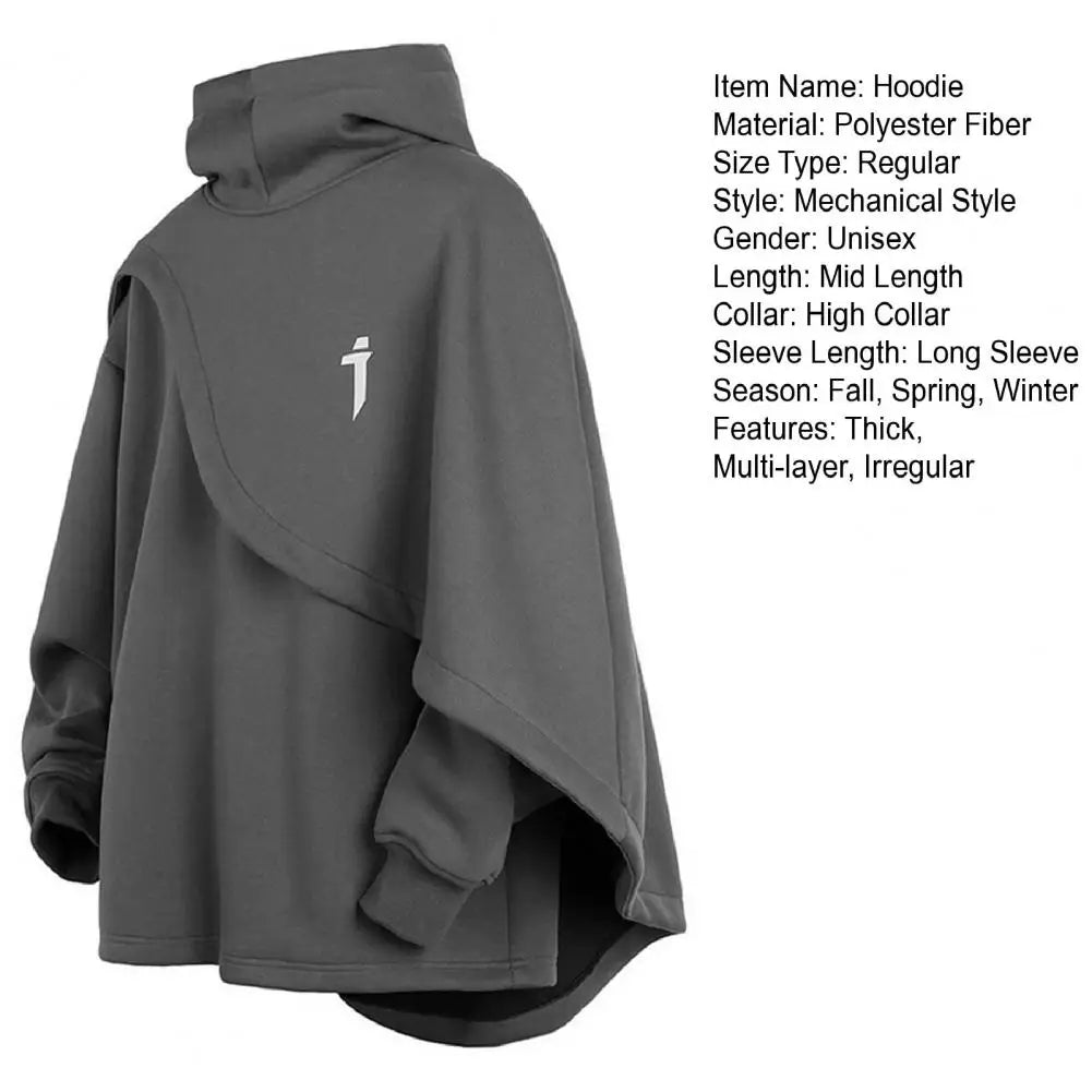 Poncho Irregular Design Unisex Hoodie