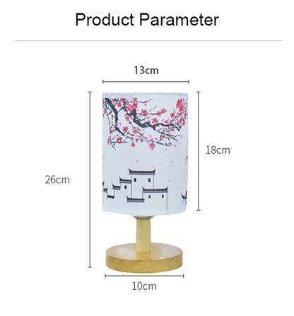 Abat-jour en textile Fleurs de prunier