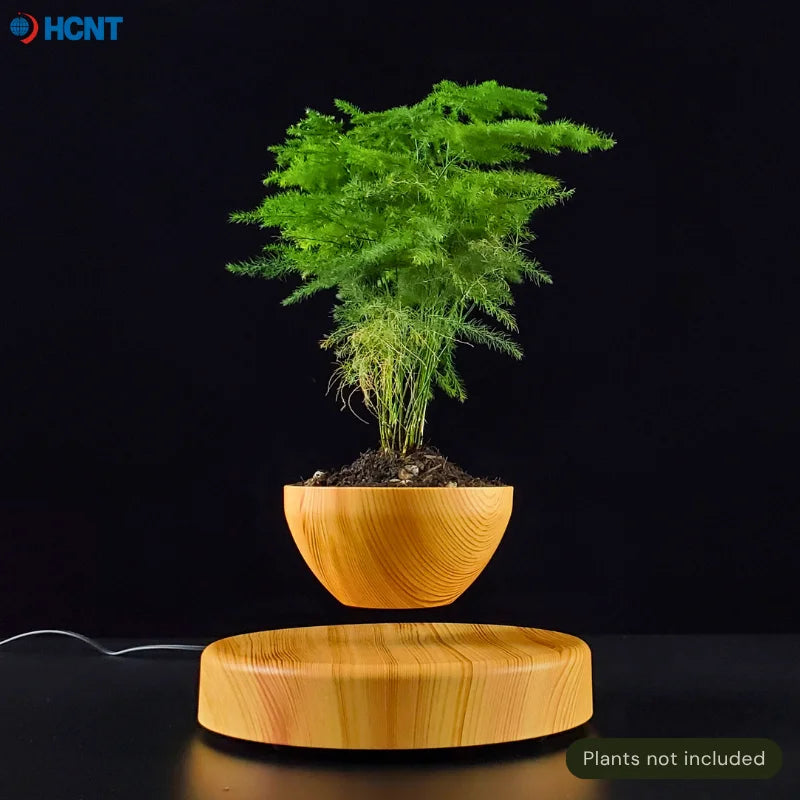 Red Magnetic Levitation / Rotation Pot