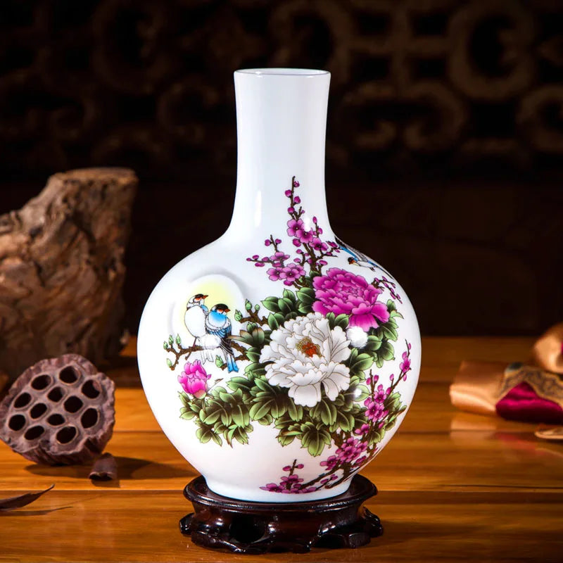 Handcrafted Chinese Style Ceramic Vases