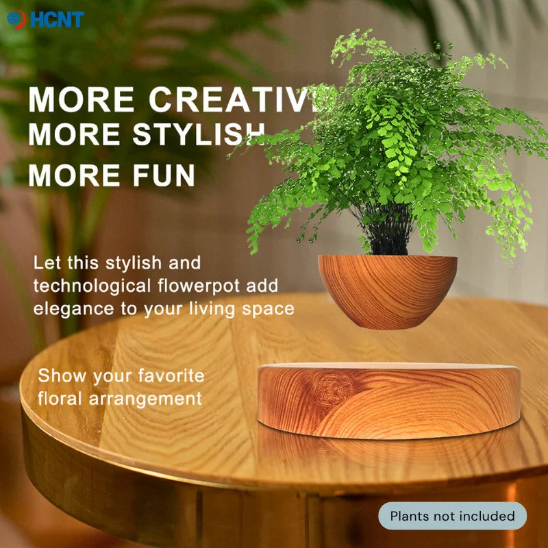 Red Magnetic Levitation / Rotation Pot