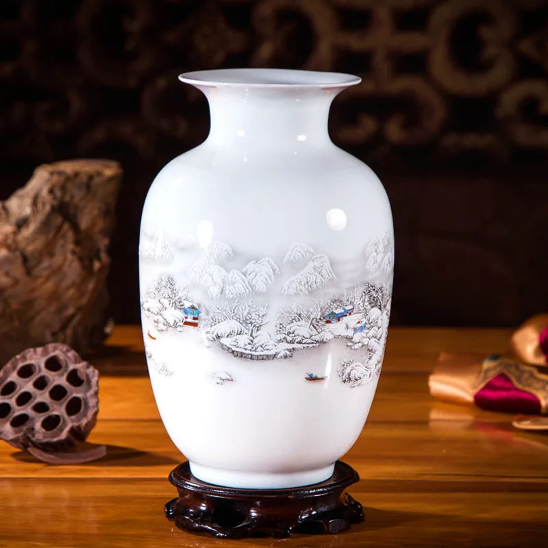 Handcrafted Chinese Style Ceramic Vases