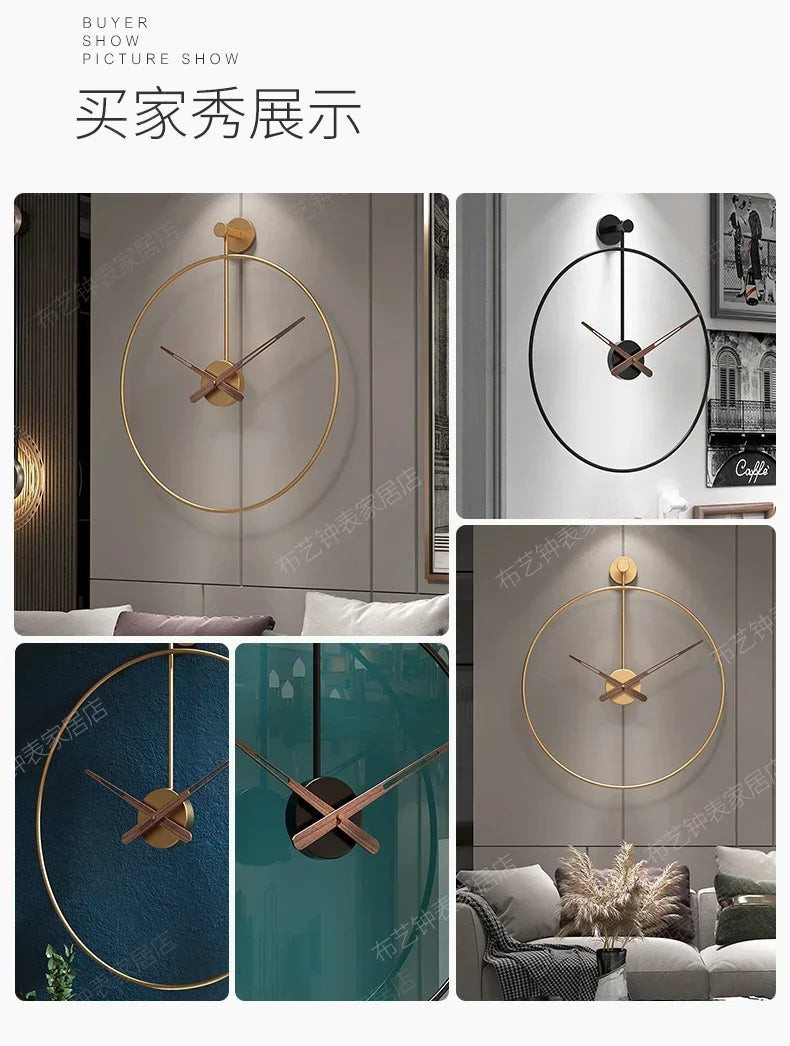 Silent Wall Clock with Quartz Movement