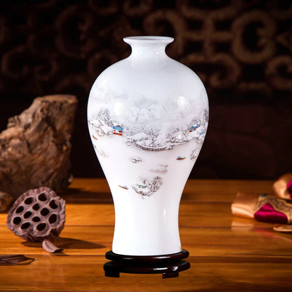 Handcrafted Chinese Style Ceramic Vases