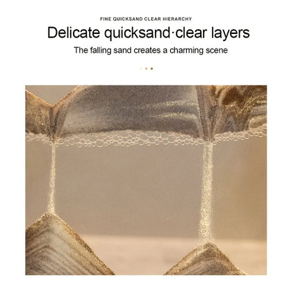 Tempered Glass Quicksand Hourglass
