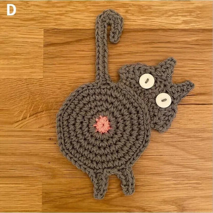 Cat Butt Cloth Coaster 😹