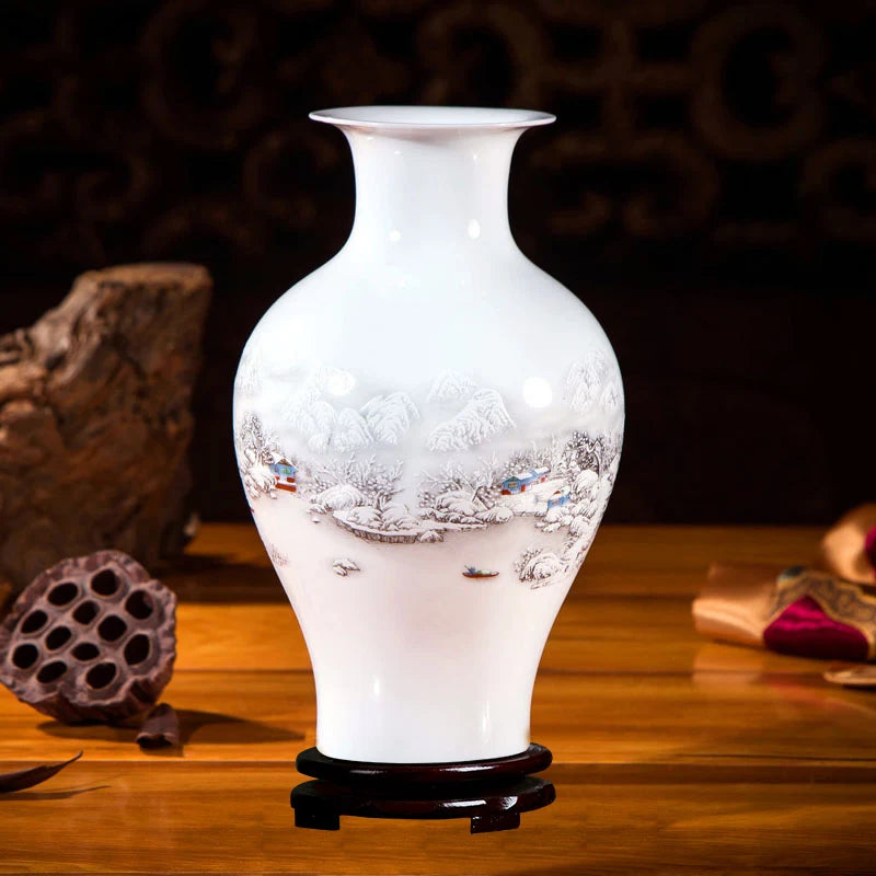 Handcrafted Chinese Style Ceramic Vases