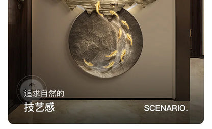 Luxury Serene Landscape LED Wall Fixture
