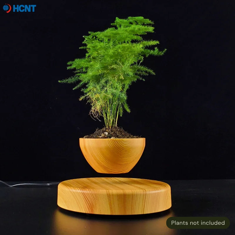 Red Magnetic Levitation / Rotation Pot