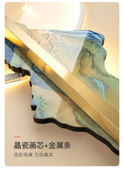 Luxury Serene Landscape LED Wall Fixture