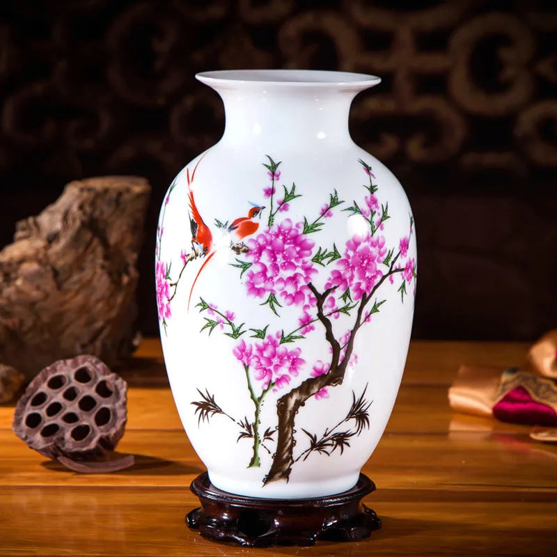 Handcrafted Chinese Style Ceramic Vases
