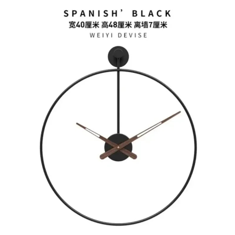 Silent Wall Clock with Quartz Movement