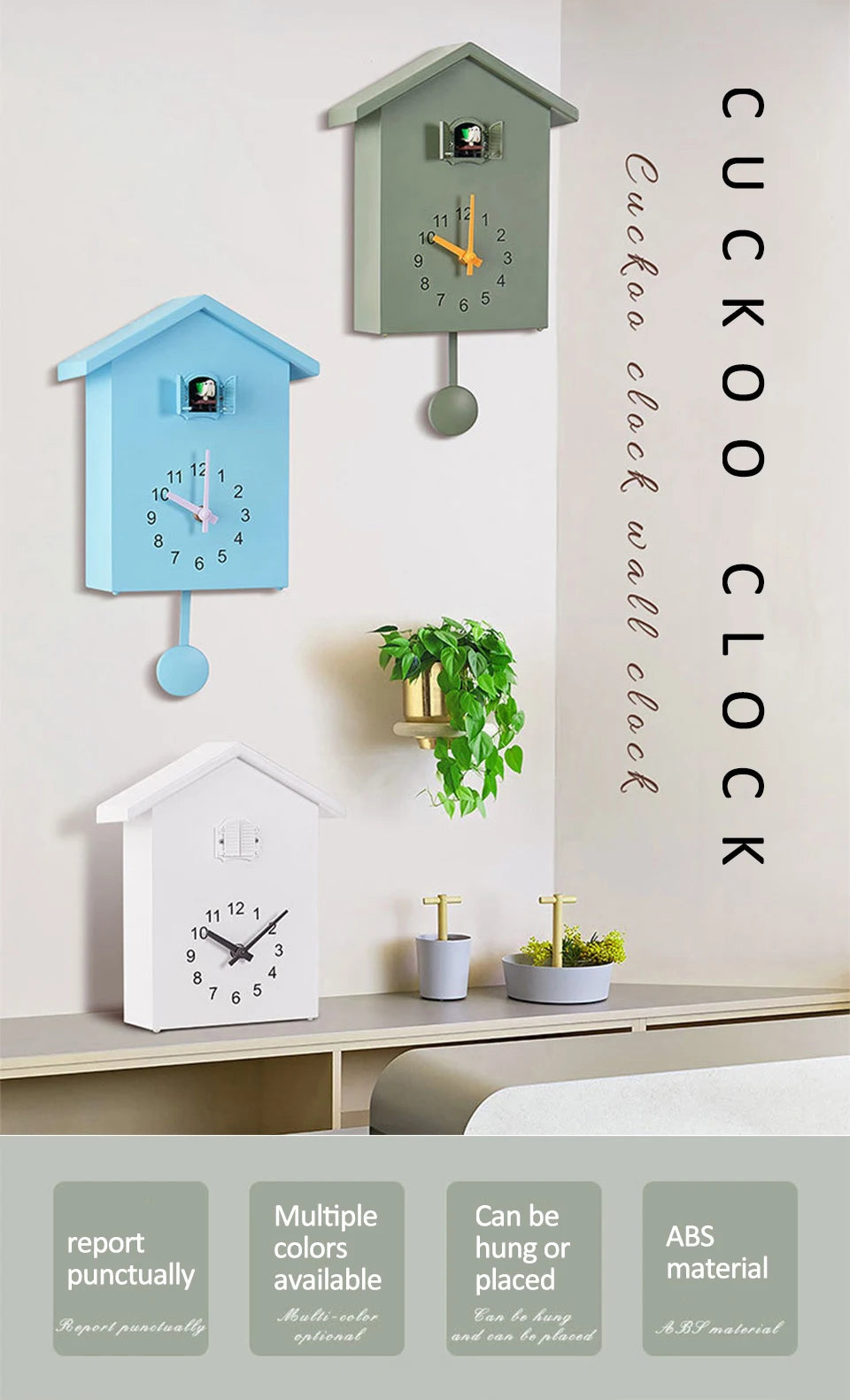 Intelligent Cuckoo Wall Clock