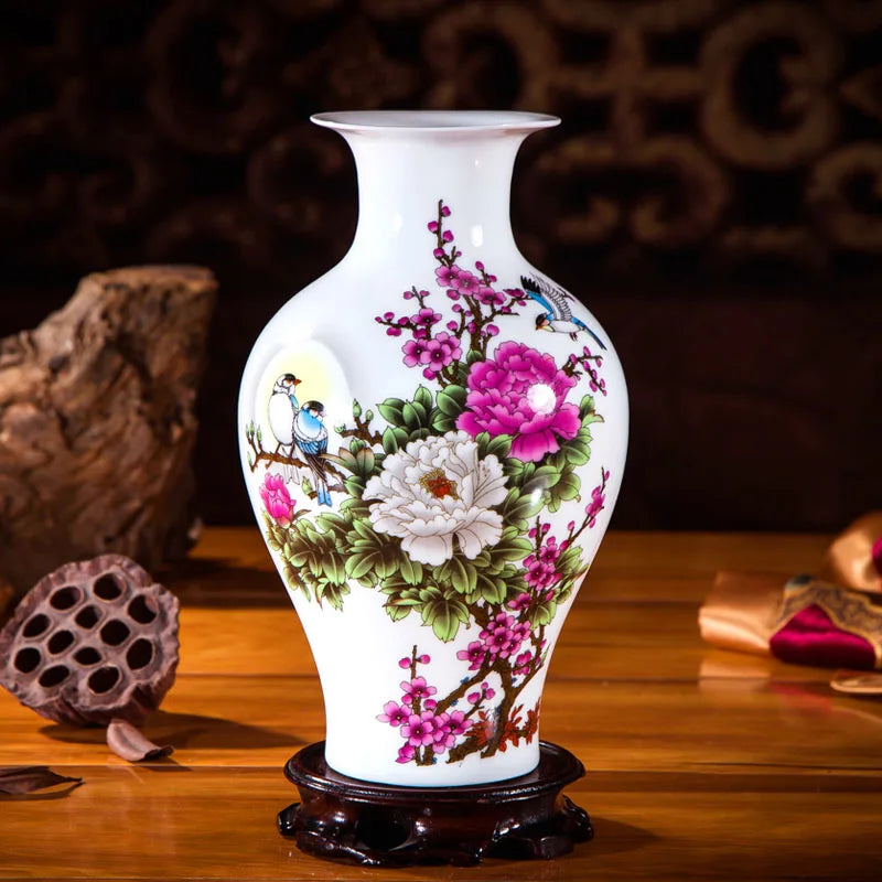 Handcrafted Chinese Style Ceramic Vases