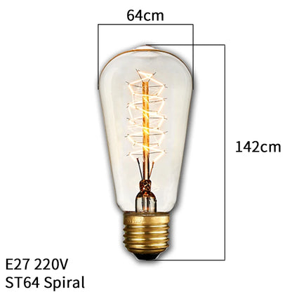 Edison Retro Lamp Incandescent light Bulb E27 220V/110V 40W 💡