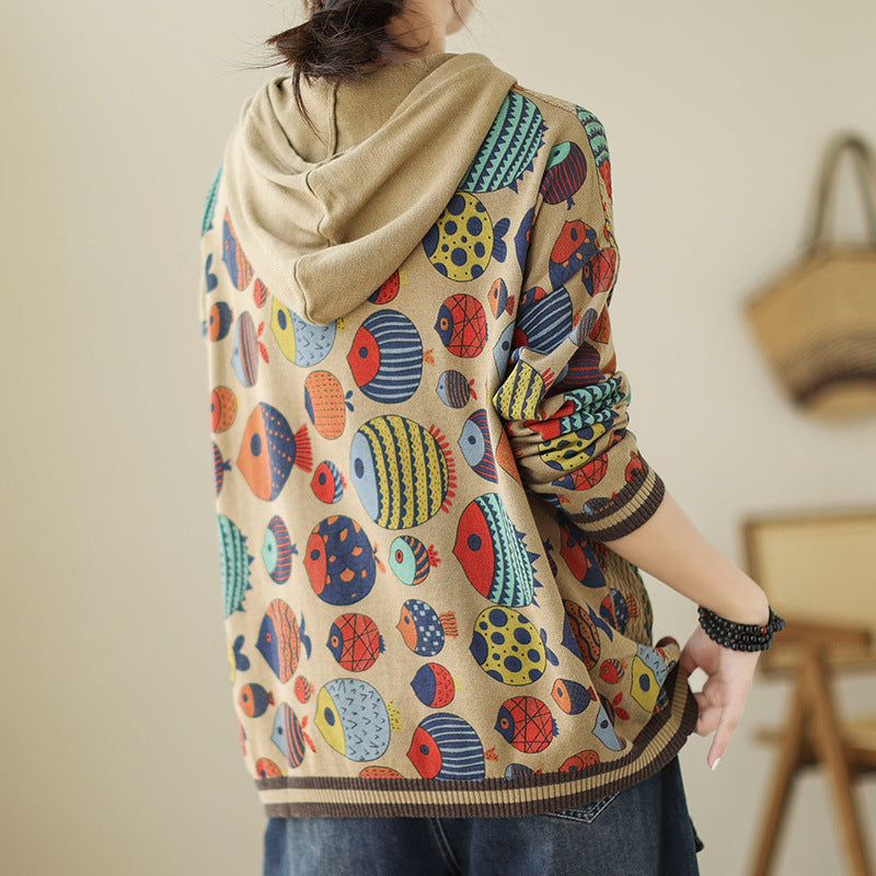 "Fishy" Long-sleeved Leisure Sweater 🐠