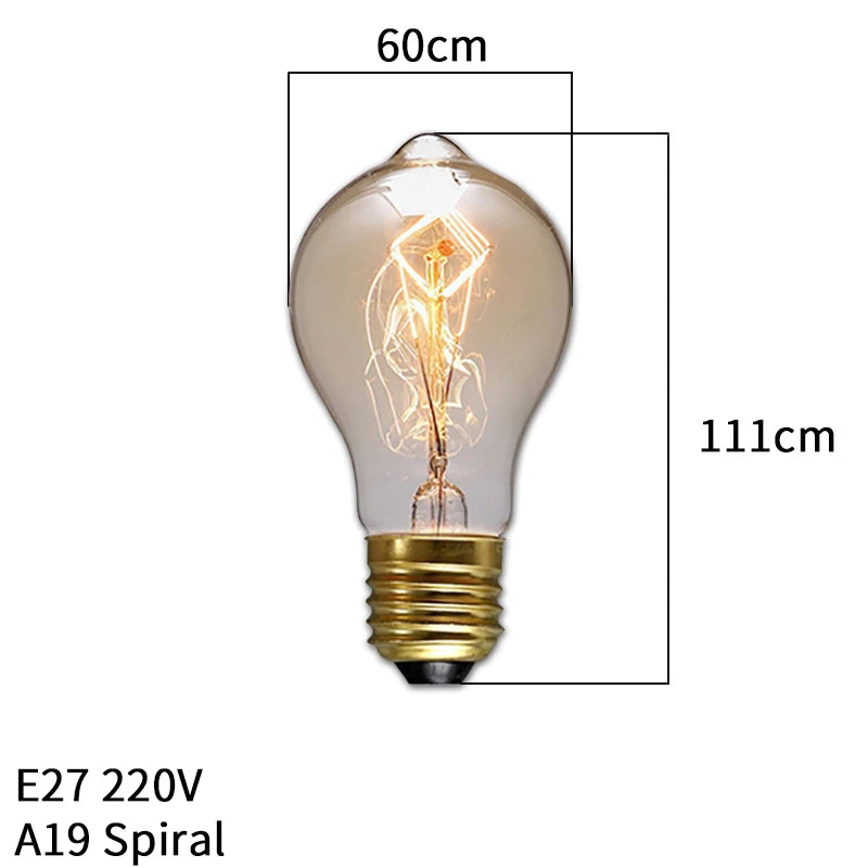 Edison Retro Lamp Incandescent light Bulb E27 220V/110V 40W 💡