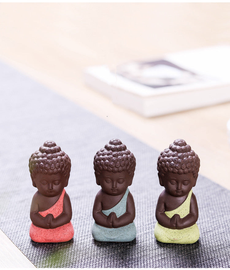 Little Ceramic Zen Monk