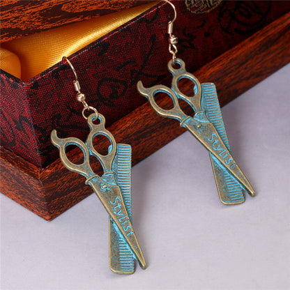 Vintage Alloy Hanging Earrings