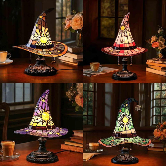 Witch Hat Glass Lamp